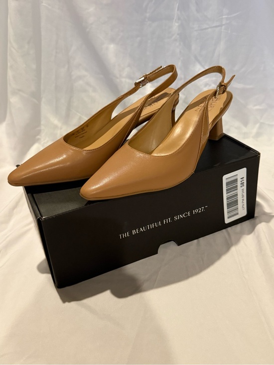 Naturalizer Shoes - Naturalizer tansy cafe smooth buckle kitten
faux leather heels
